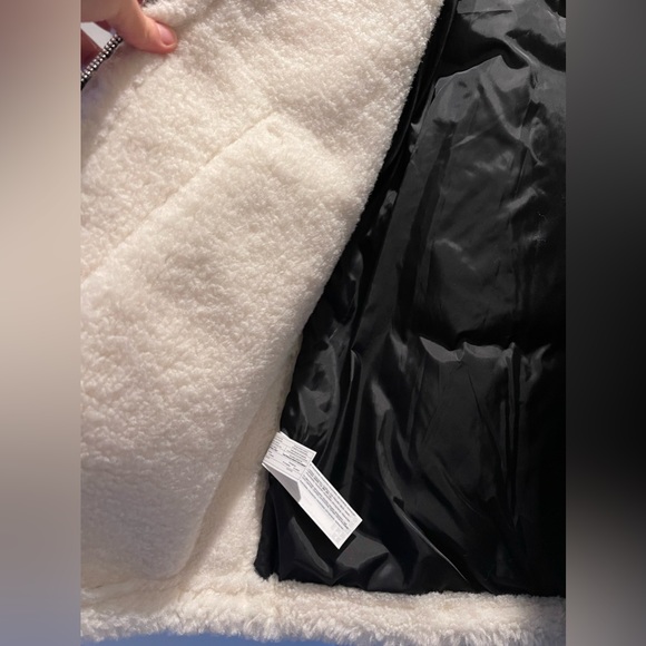 NWT MANGO Faux Shearling Leather-Effect Coat - Picture 6 of 8